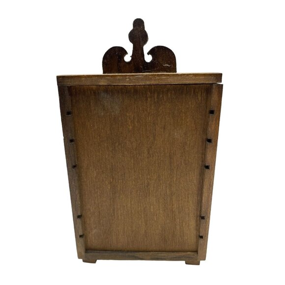 Wooden Dollhouse Dining Room Furniture China Cabinet Lot of 4 Pieces Vintage - Picture 4 of 16